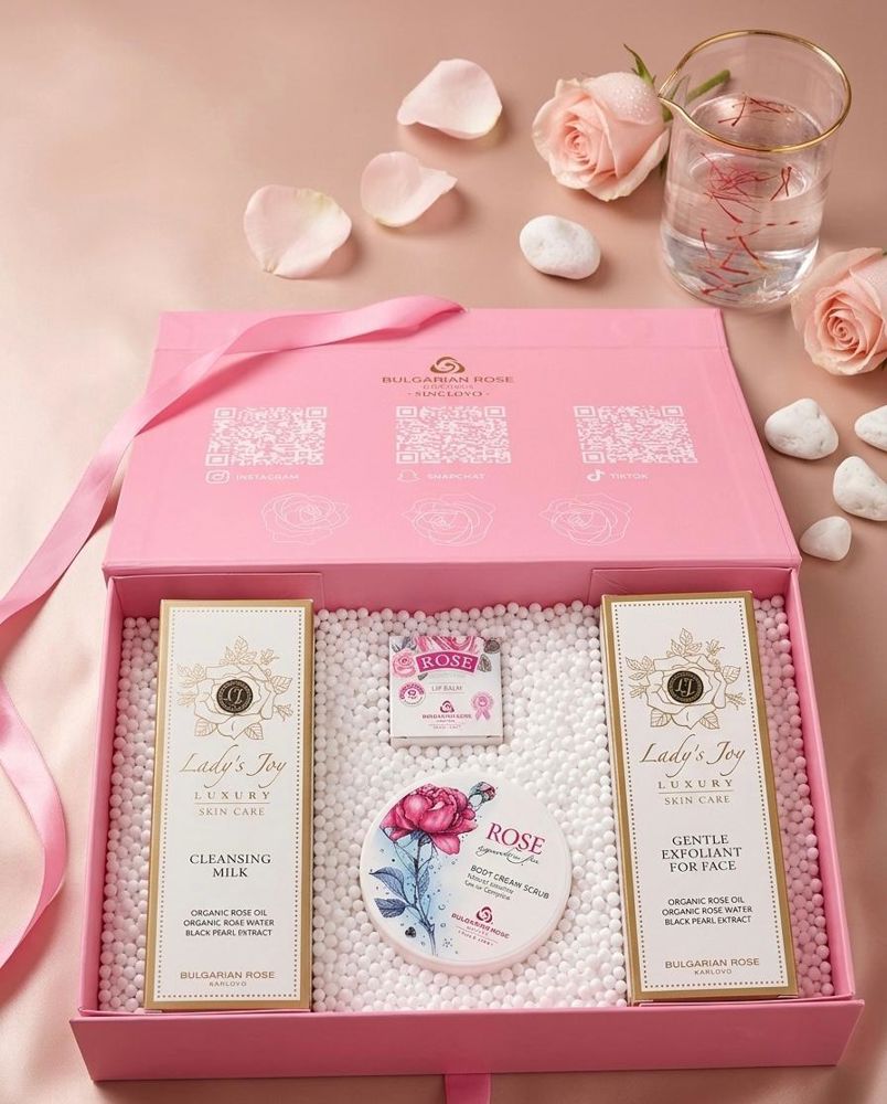 Luxury Rose Skincare Box – Glow & Care Set