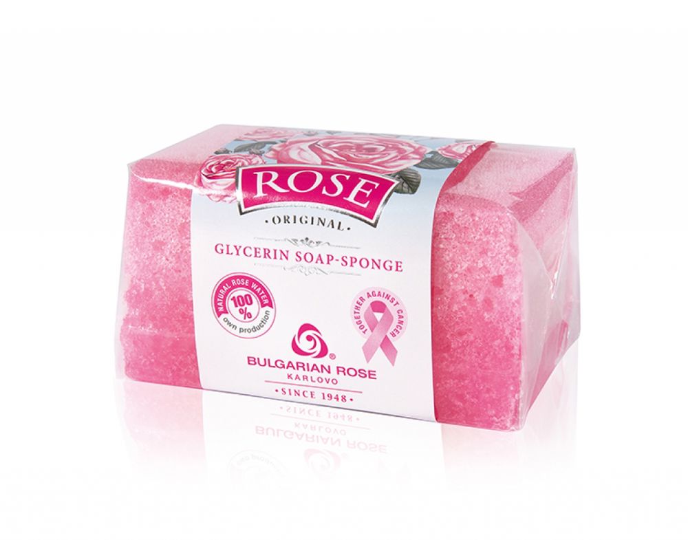 Rose Original GLYCERIN SOAP - sponge